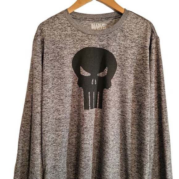 Marvel Other - Punisher- long sleeve dri fit shirt- size XL